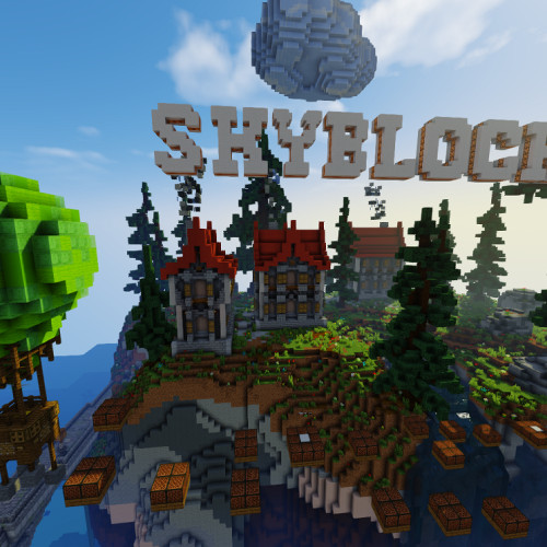 Лобби SkyBlock – локация Майнкрафт